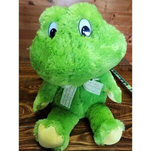 Hug & Luv Plush Frog with bow ribbon 18in soft very huggable